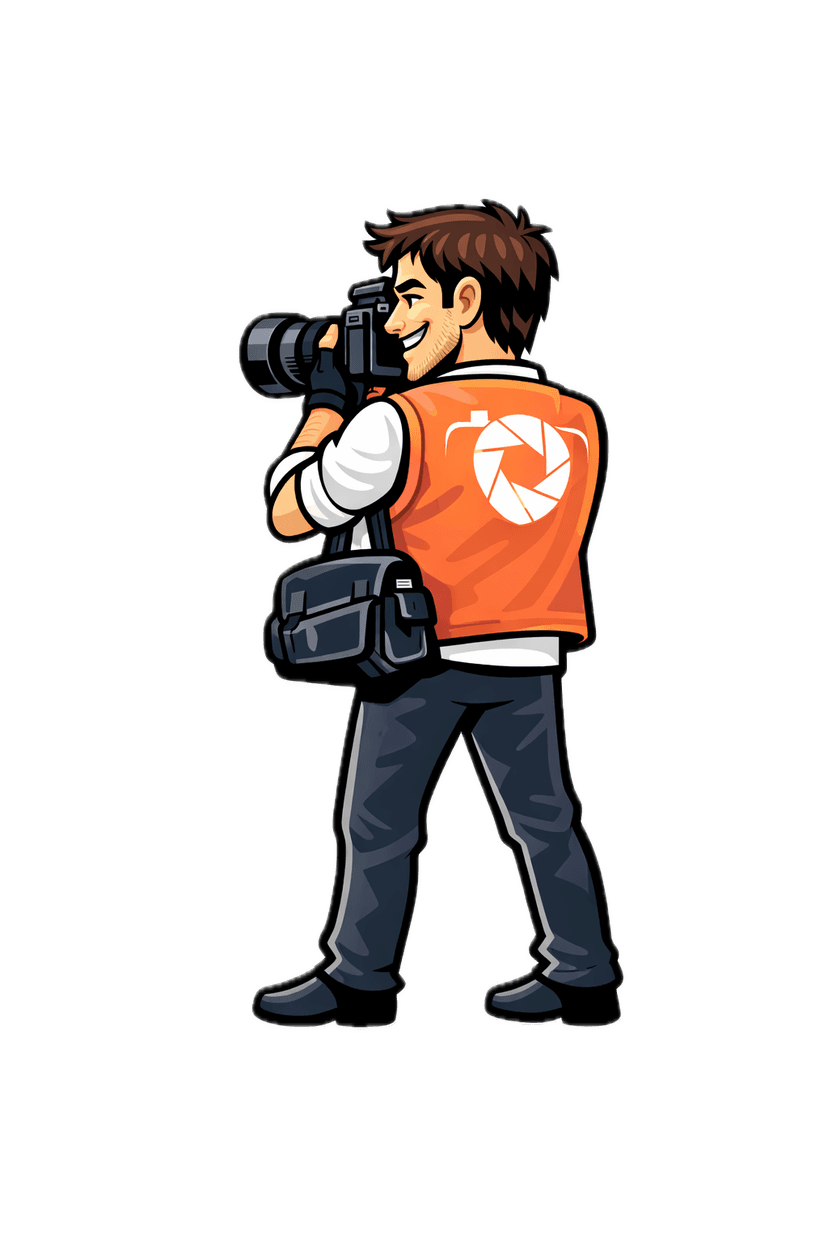 Paparappzi photographer mascot